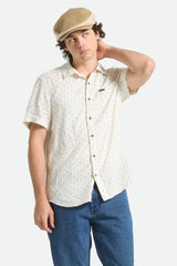 CHARTER SLUB SS Off White Micro Geo